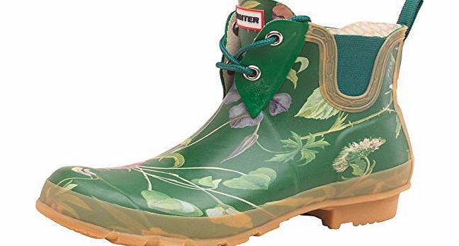 Womens Hunter RHS Pull-On Wellington Boots Green Girls Ladies (8 UK 8 Euro 42)