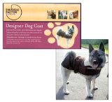 (Snuggle Factor) Designer Dog Coat Medium 14-16` (Brown/Fleece)