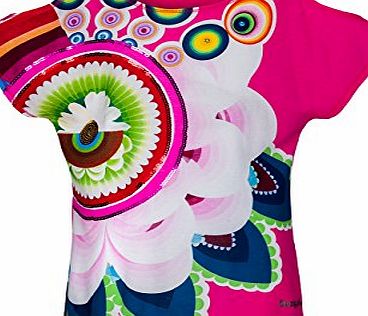 Desigual Girls Agejas T-Shirt, Pink (Fuchsia Rose 3022), 10 Years (Manufacturer Size: 9/10)