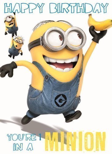 Minion Happy Birthday Card - 1 In a Minion