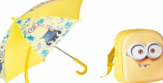 Despicable Me Minions Backpack and Umbrella - Yellow