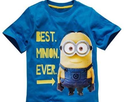 Despicable Me Minions Boys Blue T-Shirt - 7-8
