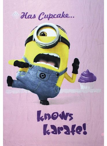 Despicable Me Pink Minion Blanket