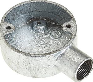 Deta, 1228[^]1599J Galvanised Metal Conduit Terminal Box 20mm
