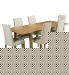 Extending Dining Table & 6 Alton Plain