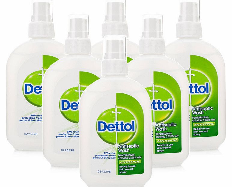 Dettol Antiseptic Wash Spray 6 Pack