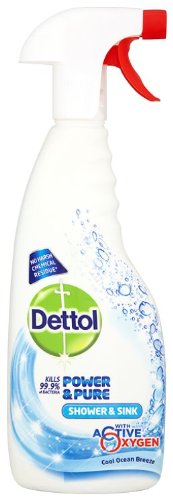 Dettol Power and Pure Shower and Sink Shine Trigger 750 ml (Pack of Six)