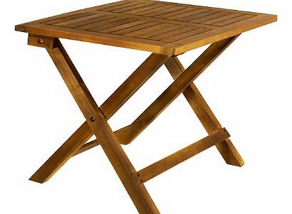 Deuba Low snack table tropical acacia wood small bistro coffee side table furniture