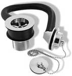 Deva 1 1/2andquot; Brass Body Enflow Bath Waste with Plug Chrome