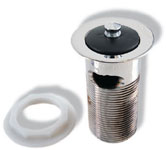 Deva 1 1/4andquot; Captive Brass Basin Waste with Rubber Plug