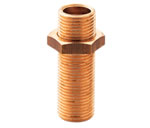 Deva Brass Straight Nipple & Back Fixing Nut 1/2