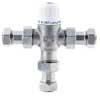 Deva Combined 15/22mm Thermostatic Mixing Valve