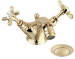 Deva Coronation Mono Bidet Mixer Tap with PUW Gold