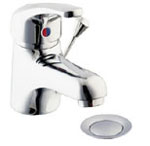 Revelle Mono Basin Mixer Tap with Side PUW Gold