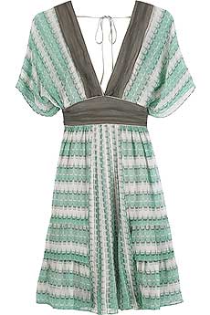Development Chiffon kimono sleeve dress