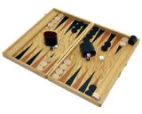 Deverell Games 19` Solid Oak Backgammon case set
