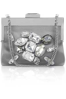 Devi Kroell Satin frame clutch