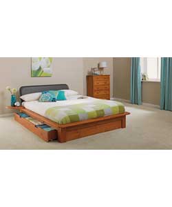 Double Bed Frame - Pine Headboard