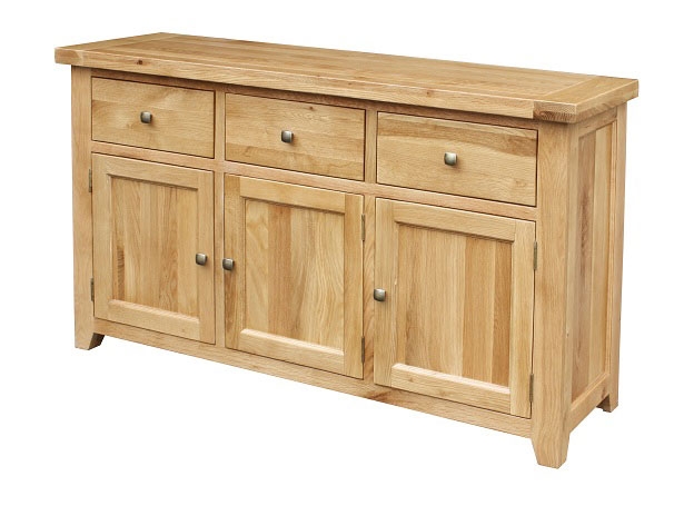 Devon Oak 3 Door 3 Drawer Sideboard