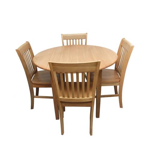 Devon Oak Dining Set with Drop Leaf Table 471.006