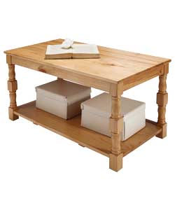 Devon Solid Pine Light Oak Coffee Table