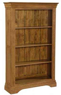 devonshire French Style Oak 79in x 38in Bookcase