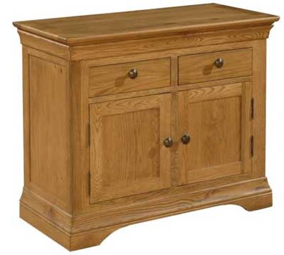 devonshire French Style Oak Small Sideboard