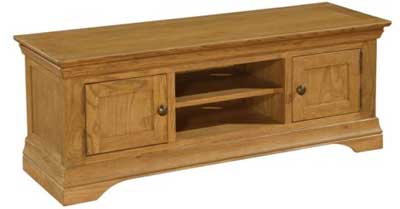 devonshire French Style Oak Wide TV Unit