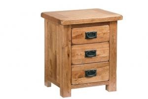 Devonshire Rustic Oak Bedside Table