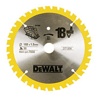 DEWALT 165x20mm 36T TCT Circular Saw Blade