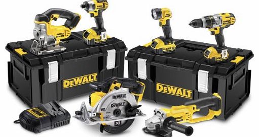 DeWalt  18V XR Lithium-Ion Cordless Package with Batteries (6 Pieces)