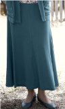 Penny Plain - Teal 12long Jersey Crepe Skirt