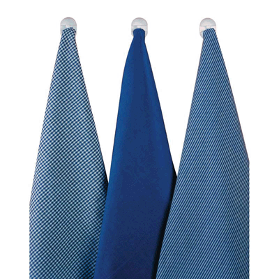 Dexam Tea Towels Set Of 3 Blue