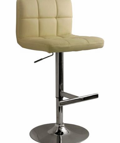 DF Sales Ltd DF Sales Lamboro Allegro Leather Bar Stool, Beige