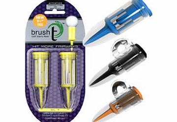 DGUK Brush Golf Tees in Oversize - Pack of 3