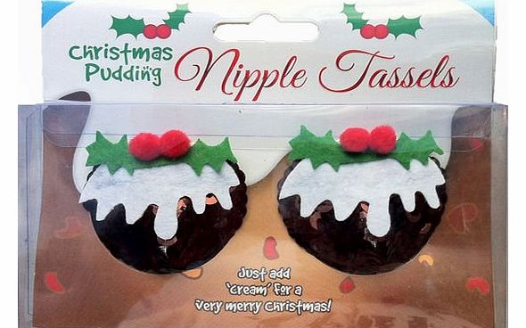 Diabolical Christmas Pudding Nipple Tassles Funny Sexy Secret Santa Gift