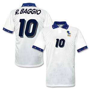 Diadora 1994 Italy Away shirt WCand#39;94   No.10 Baggio