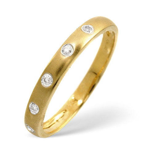 Diamond Essentials 0.07 Ct Diamond Ring In 9 Carat Yellow Gold