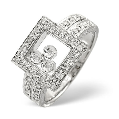 Diamond Essentials 0.25 Ct Diamond Ring In 9 Carat White Gold