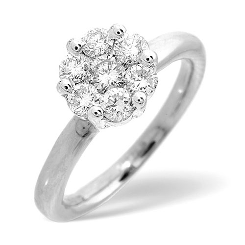 Diamond Essentials 0.27 Ct Diamond Ring In 9 Carat White Gold