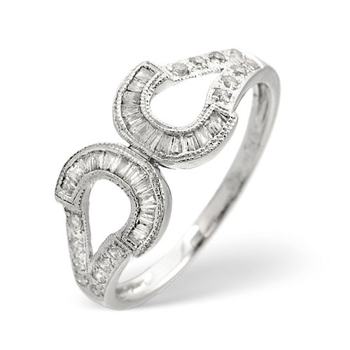 Diamond Essentials 0.33 Ct Diamond Ring In 9 Carat White Gold