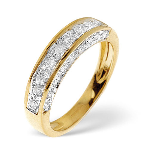 Diamond Essentials 0.45 Ct Diamond Ring In 9 Carat Yellow Gold