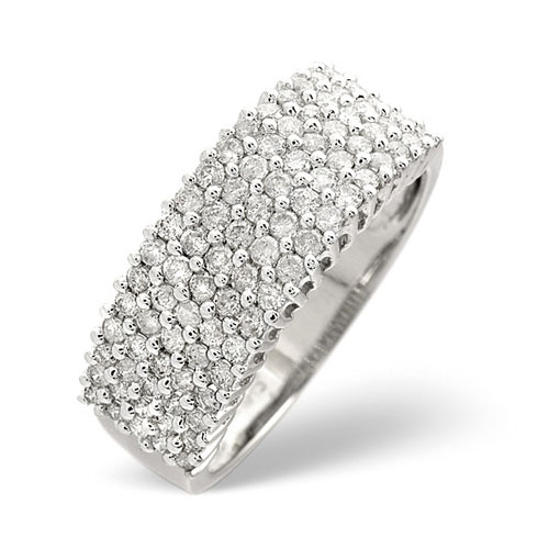 Diamond Essentials 0.70 Ct Diamond Ring In 9 Carat White Gold