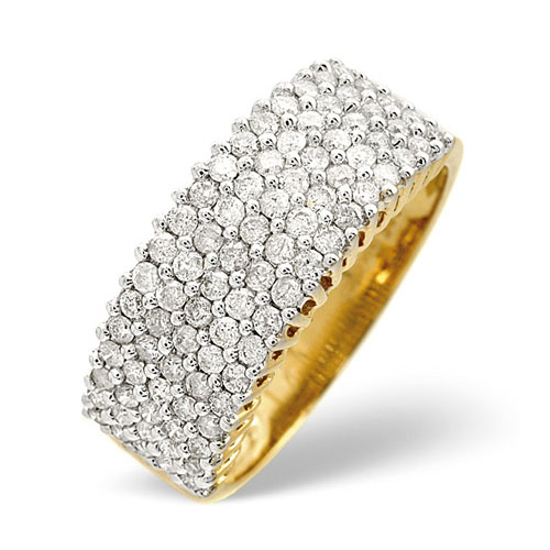 Diamond Essentials 0.70 Ct Diamond Ring In 9 Carat Yellow Gold