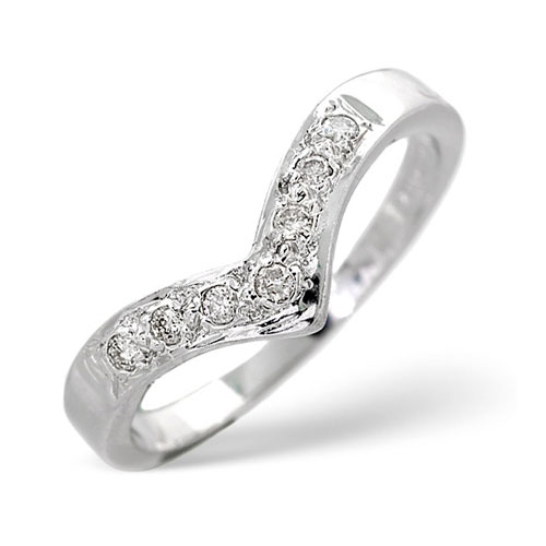 Diamond Essentials Diamond Ring In 9 Carat White Gold