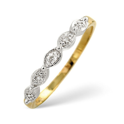 Diamond Essentials Diamond Ring In 9 Carat Yellow Gold