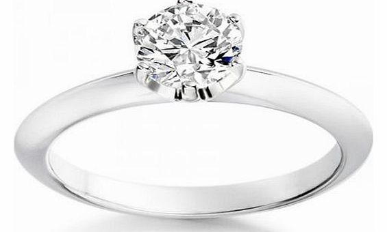 Diamond Manufacturers 0.41 Carat D/VS2 Round Brilliant Certified Diamond Solitaire Engagement Ring in Platinum