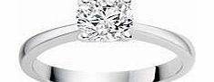 Diamond Manufacturers 0.69 Carat F/SI1 Round Brilliant Certified Diamond Solitaire Engagement Ring in Platinum