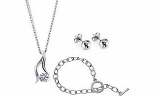 Diamond Style Swarovski Adore Tiffany Swarovski three-piece set