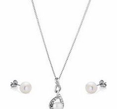 Diamond Style Swarovski Swarovski Adaliz freshwater pearl set